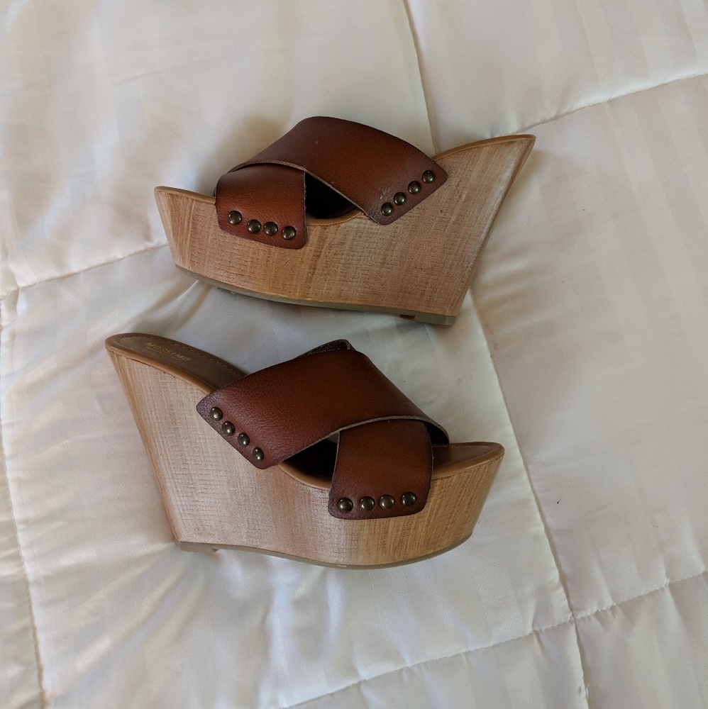Mossimo Wedge Target Brown Sz 9